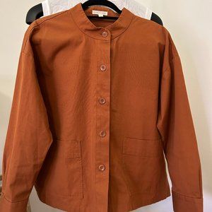 Eileen Fisher Women's Jacket Size S/P Chestnut Brown